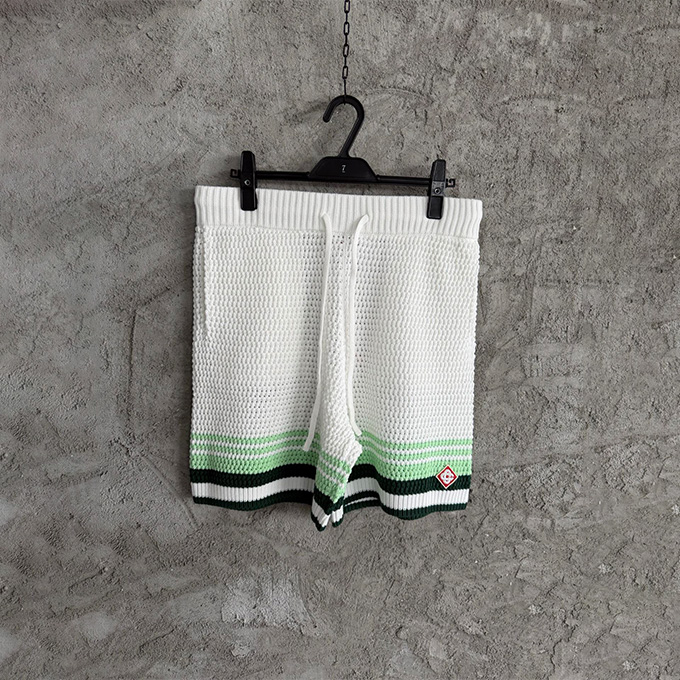 casablanca crochet knit shorts